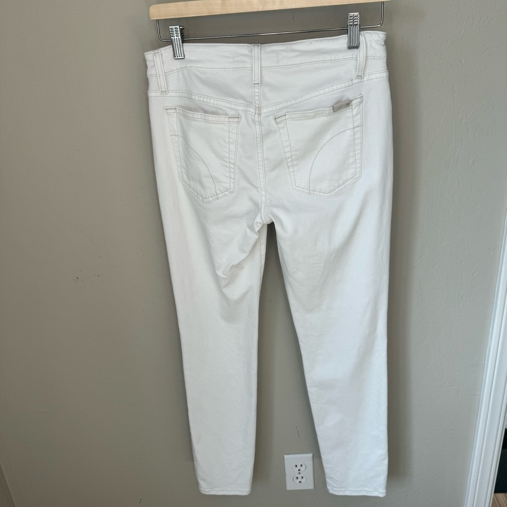 JOE’S JEANS Skinny Ankle Pennie Jeans White Mid-Rise Stretch Size 27 - Picture 9 of 12
